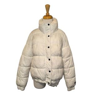 DKNY Sport White Puffer Jacket – Women’s Small